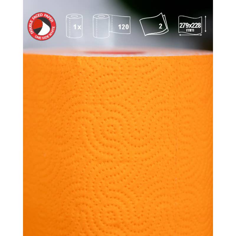 Essuie-tout Renova Red Label 1 rouleau orange - image 4