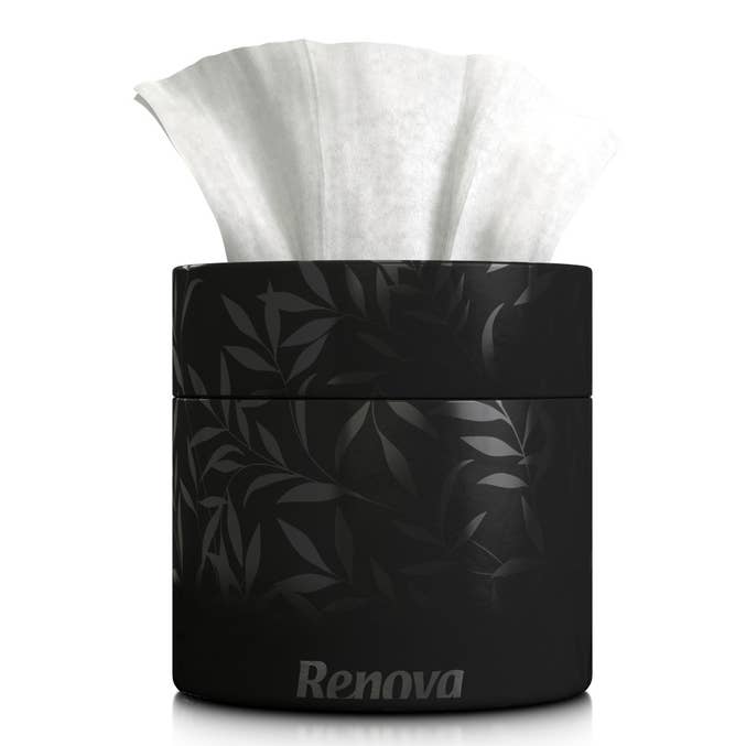 Mouchoirs faciaux blancs Renova en boîte noire
