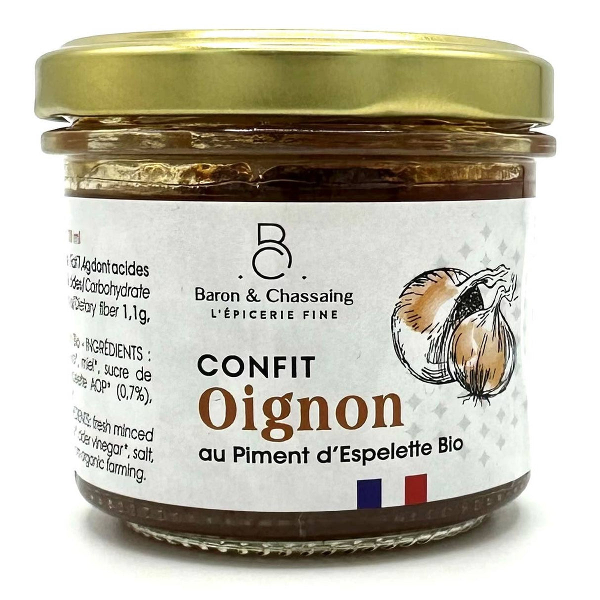 Confit d'Oignon & Piment d'Espelette Bio 105g