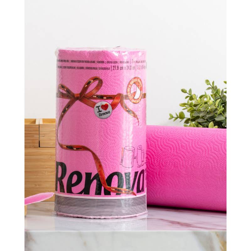 Essuie-tout Renova Red Label 1 rouleau rose - image 4