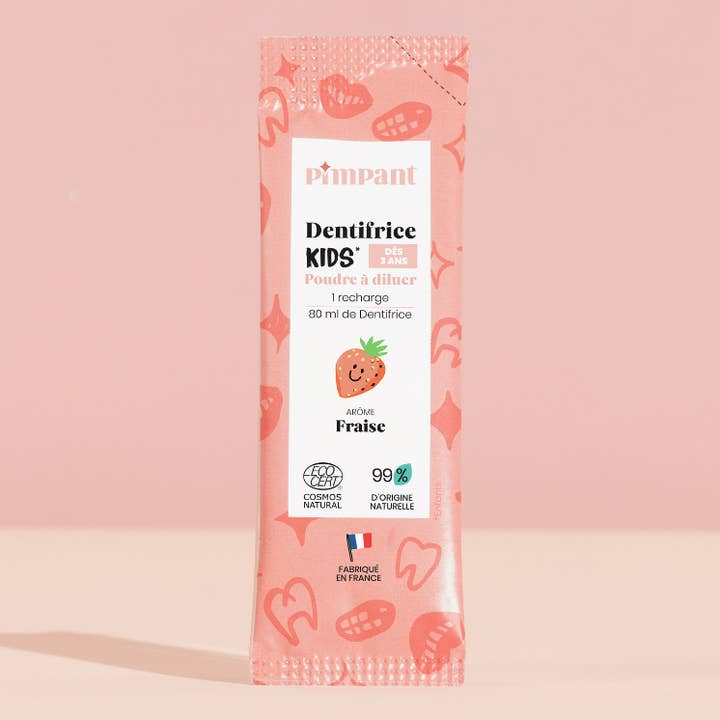 Dentifrice Fraise Kids en Poudre à Diluer 8 gr