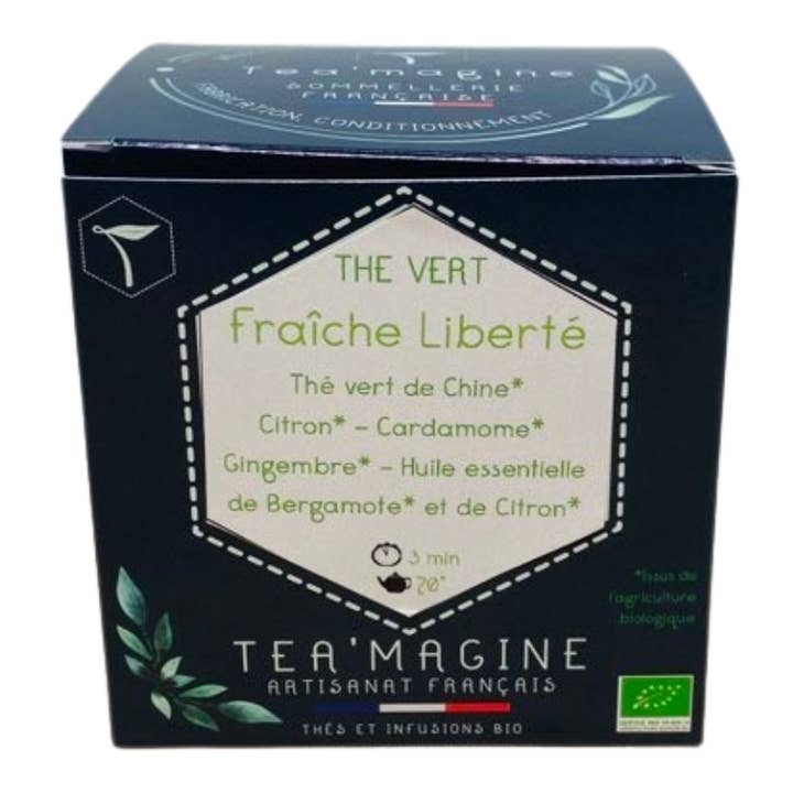 Fraîche liberté Bio Thé vert Citron Bergamote épice