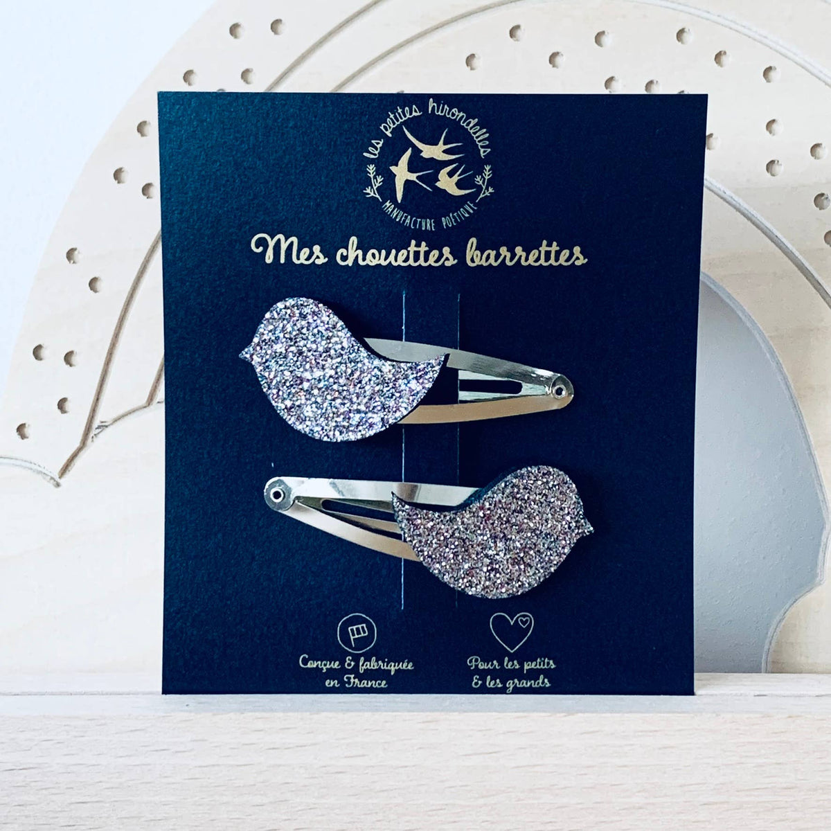 Barrettes doubles - Oiseaux