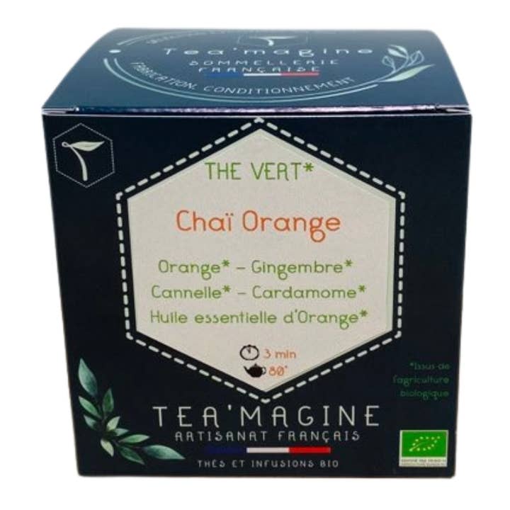 Orange Chaï BIO Thé vert Orangé Epice