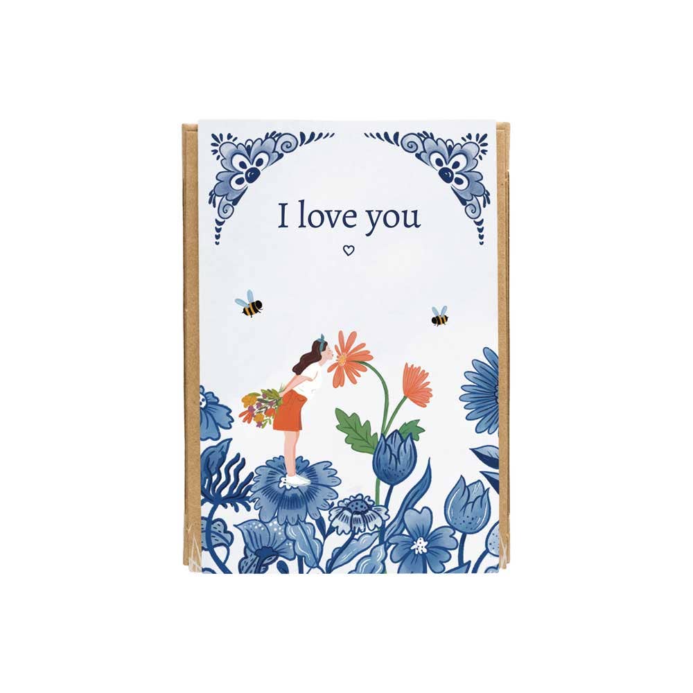 Coffret cadeau bio et écologique « I Love You » - 4 bombes de graines