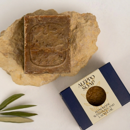 Mosaïque de Traditions : Savon d'Alep avec 1-35% de Laurier Premium