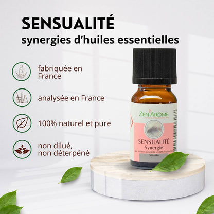 Synergie d'Huile Essentielle Sensualité à Diffuseur - 10 ml