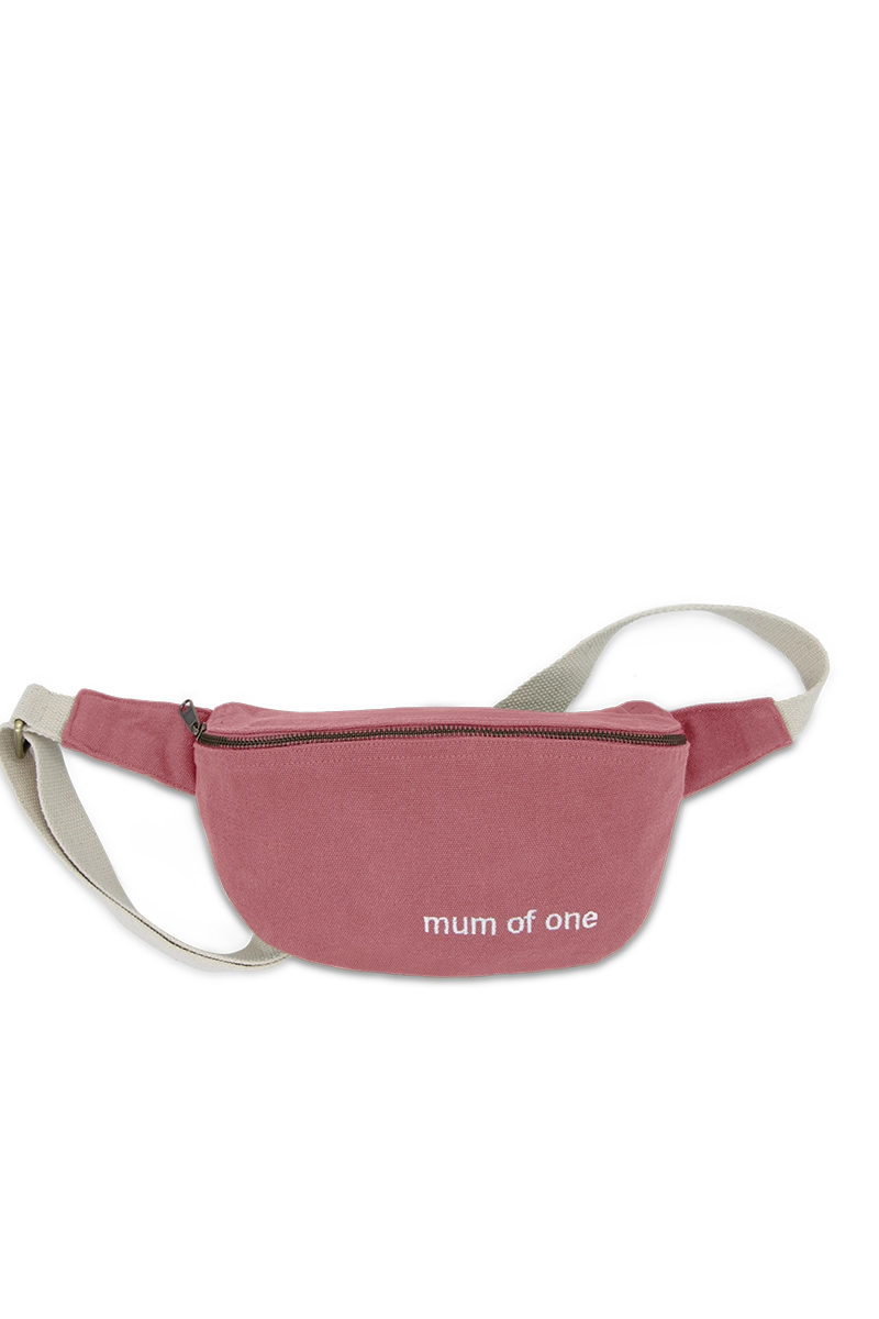 Banane rose brodée “mum of one”