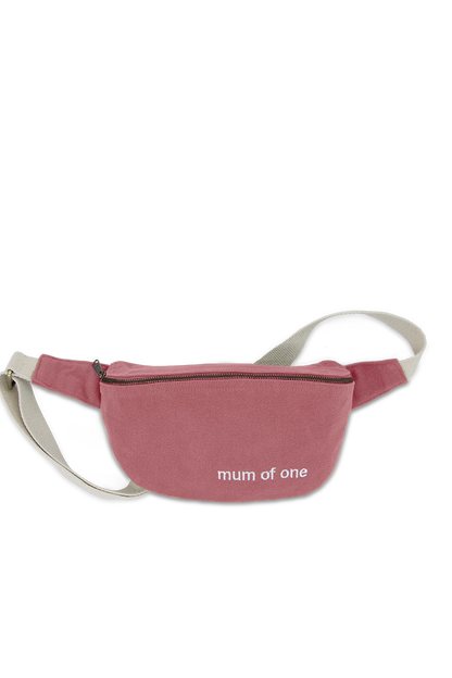 Banane rose brodée “mum of one”