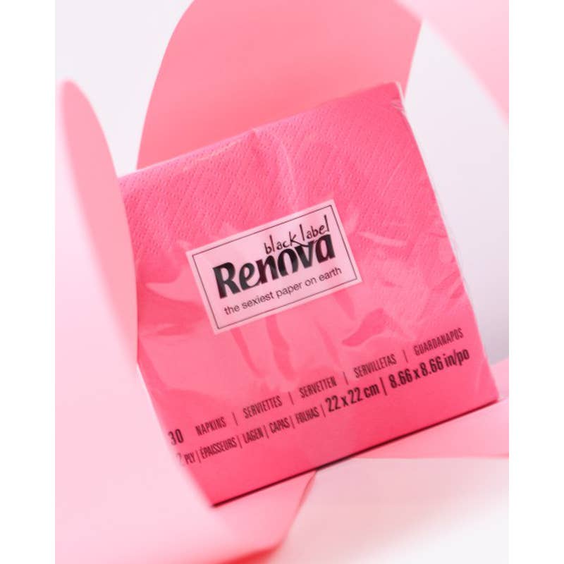 Serviettes cocktail Renova fuchsia - image 2
