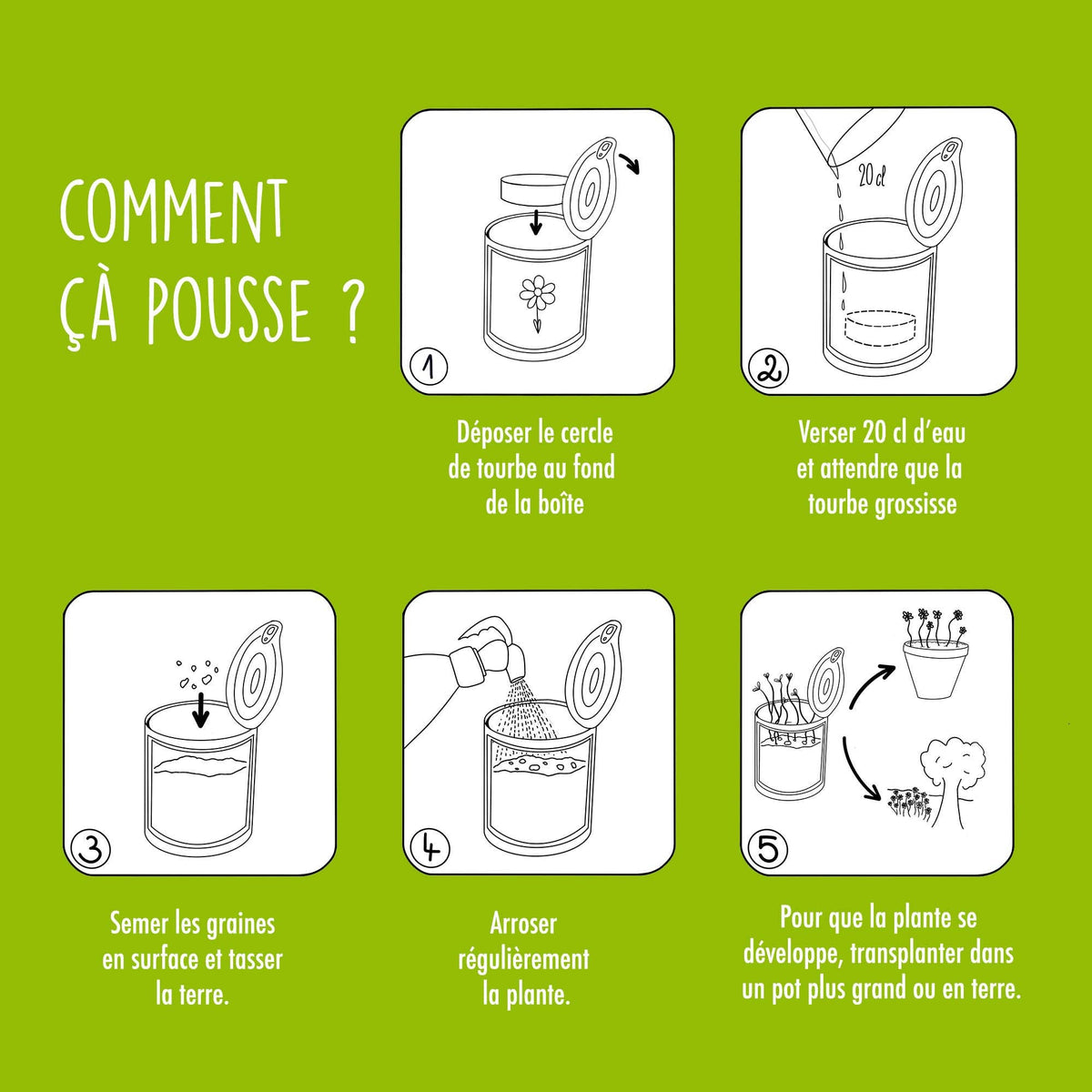 Kit à semer "Amour" fabriqué en France