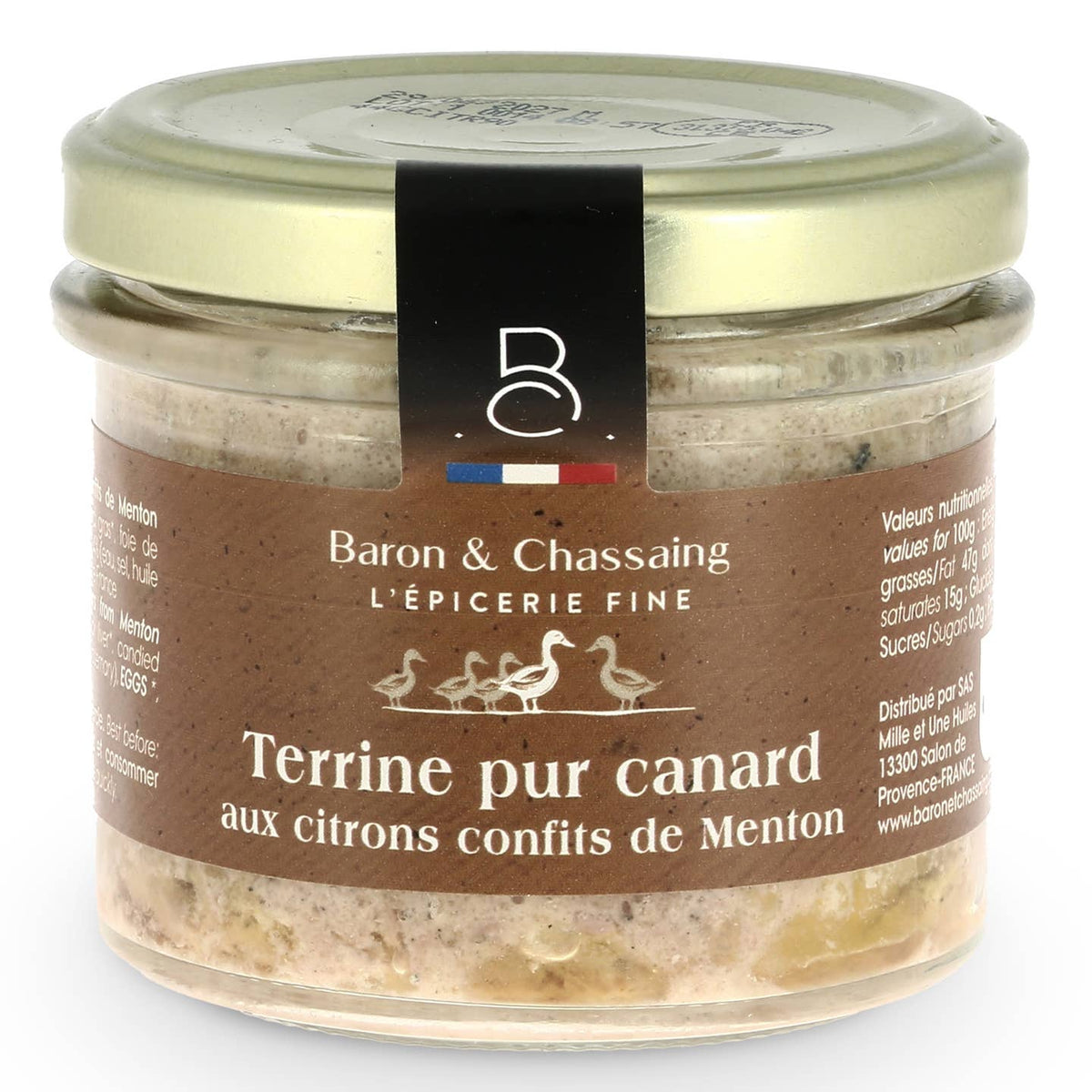 Terrine de Canard aux Citrons Confits de Menton - 90g