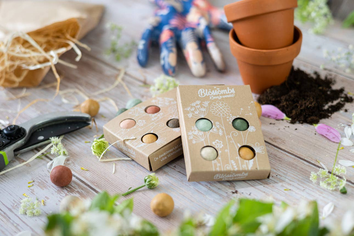 Coffret cadeau bio et écologique « I Love You » - 4 bombes de graines