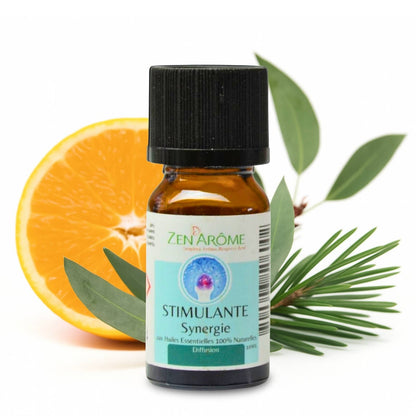 Synergie d'Huile Essentielle Stimulante à Diffuseur - 10 ml