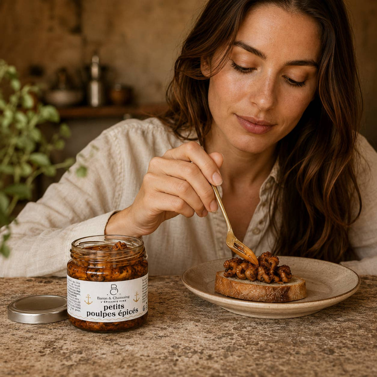Petits Poulpes Épicés à l'Huile d'Olive 200g