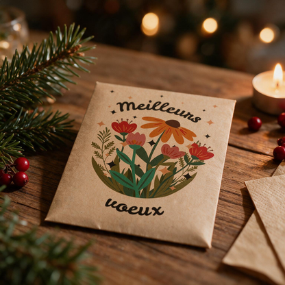 Sachet de graine a message - Meilleurs voeux