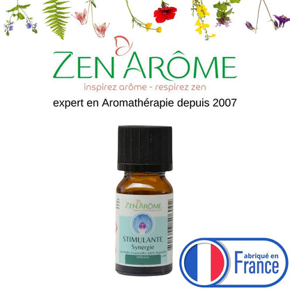 Synergie d'Huile Essentielle Stimulante à Diffuseur - 10 ml