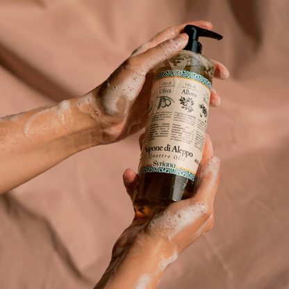 Savon Liquide d'Alep : une Mosaïque d'Huiles Précieuses