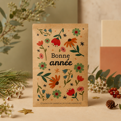 Sachet de graine a message - Bonne année
