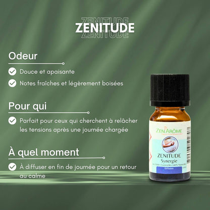 Synergie d'Huile Essentielle Zenitude à Diffuseur - 10 ml
