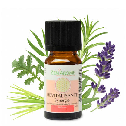 Synergie d'Huile Essentielle Revitalisante à Diffuseur 10ml