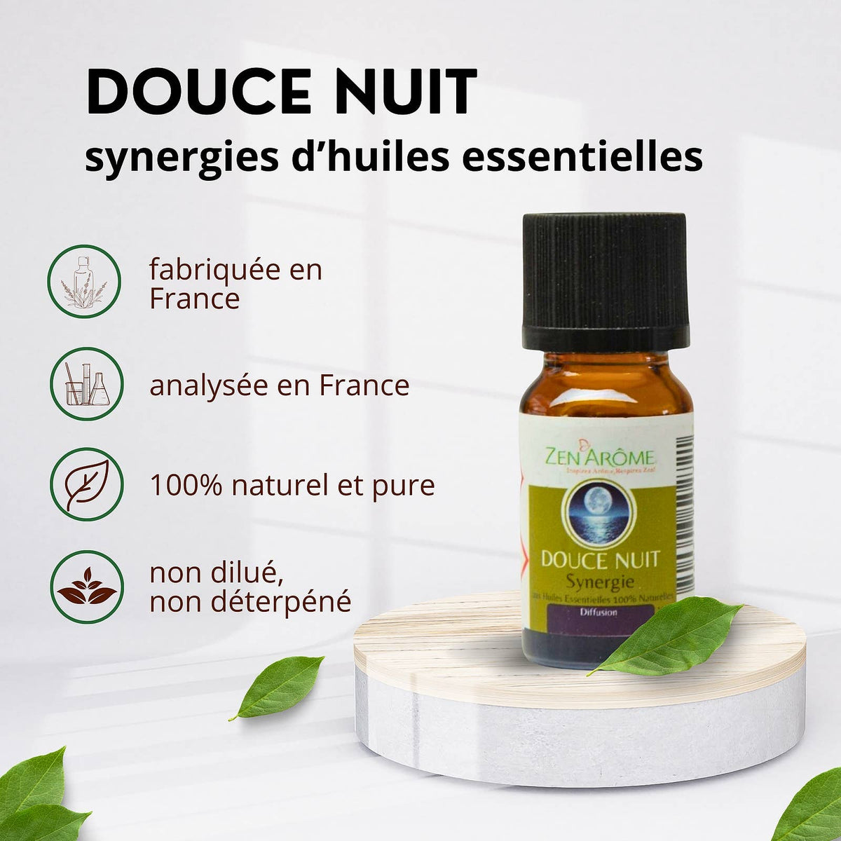 Synergie d'Huile Essentielle Douce Nuit à Diffuseur - 10 ml