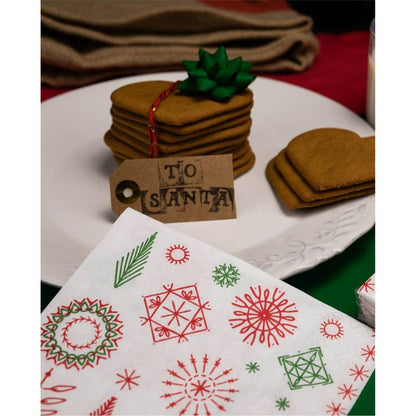 Serviettes en papier de Noël motif nordique - image 2