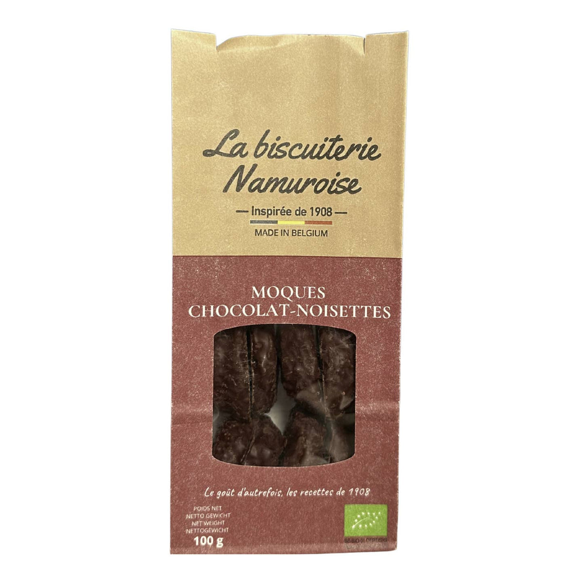 Biscuits - Moque chocolat noisettes - BIO (Sachet 100g)