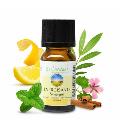 Synergie d'Huile Essentielle Énergisante à Diffuseur - 10 ml
