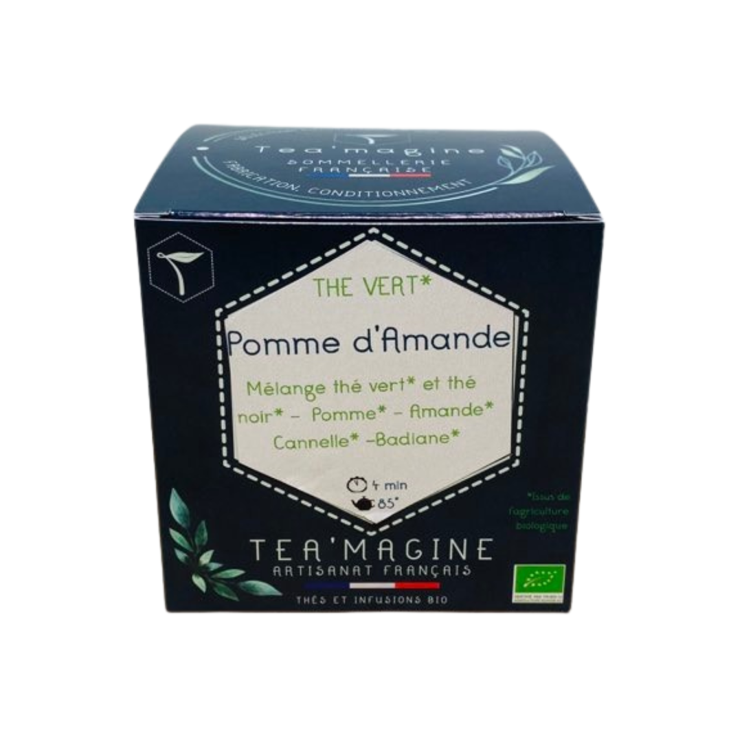 Pomme d'Amande BIO Thé vert Pomme fraîche Amande