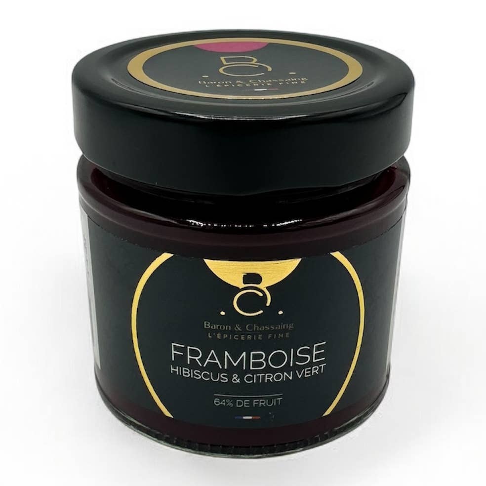Confiture Framboise, Citron Vert & Hibiscus 230g