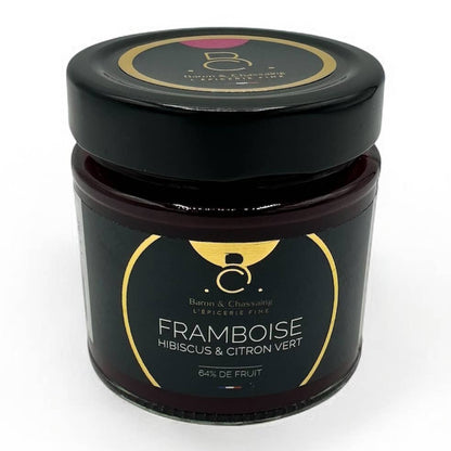 Confiture Framboise, Citron Vert & Hibiscus 230g