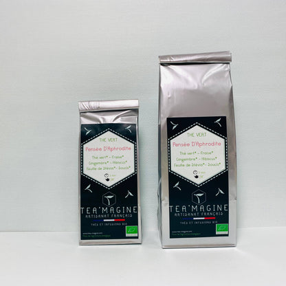 Pensée D'Aphrodite BIO Thé vert Fraise Gingembre