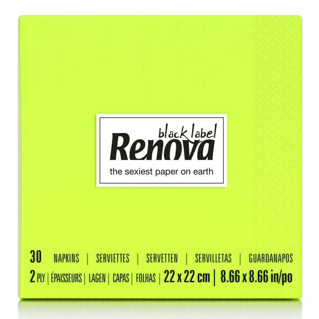 Serviettes cocktail RENOVA vertes