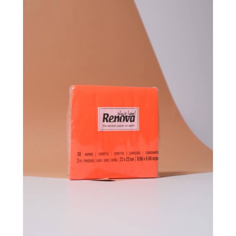 Serviettes cocktail Renova orange - image 2