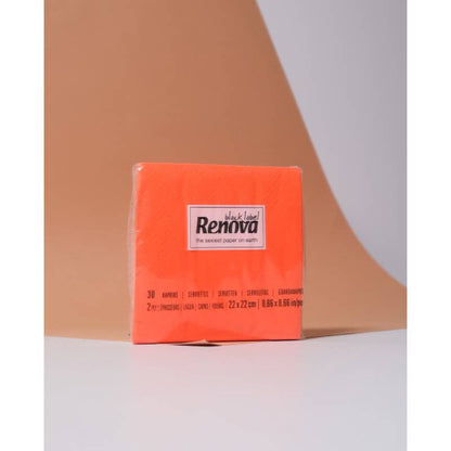 Serviettes cocktail Renova orange - image 2