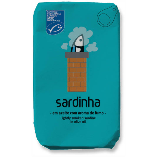 Sardines MSC en conserve à l'huile d'olive avec arôme fumé