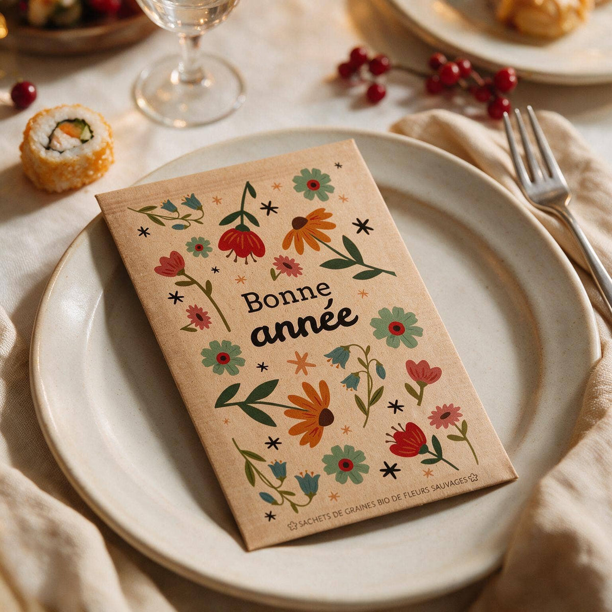 Sachet de graine a message - Bonne année