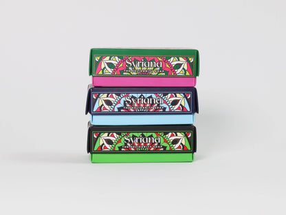 Savon d'Alep parfumé à la rose de Damas, musc noir, oud et ambre