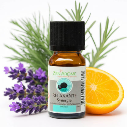 Synergie d'Huile Essentielle Relaxante à Diffuseur - 10 ml