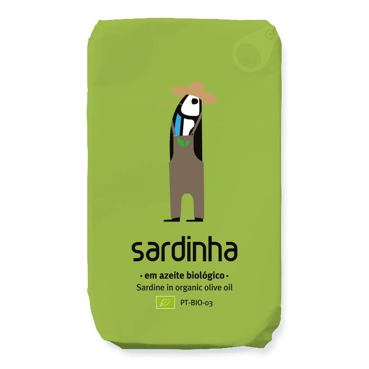 Sardines entières en conserve à l’huile d’olive bio