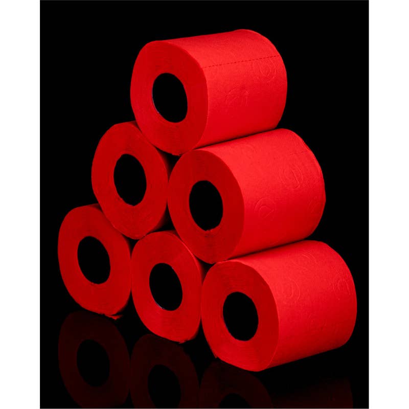 Papier toilette Renova rouge - paquet de 6 rouleaux - image 2
