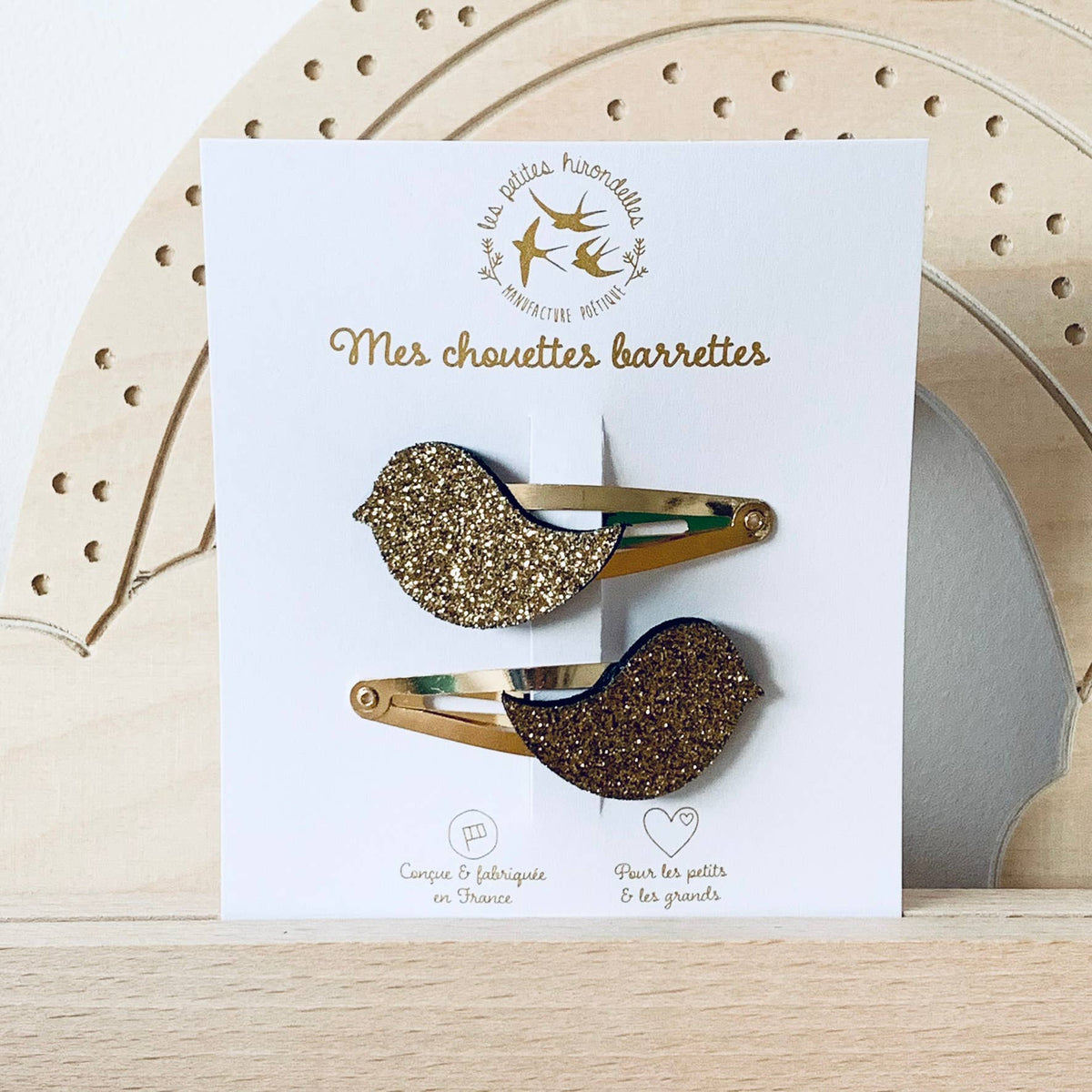 Barrettes doubles - Oiseaux