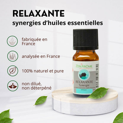 Synergie d'Huile Essentielle Relaxante à Diffuseur - 10 ml