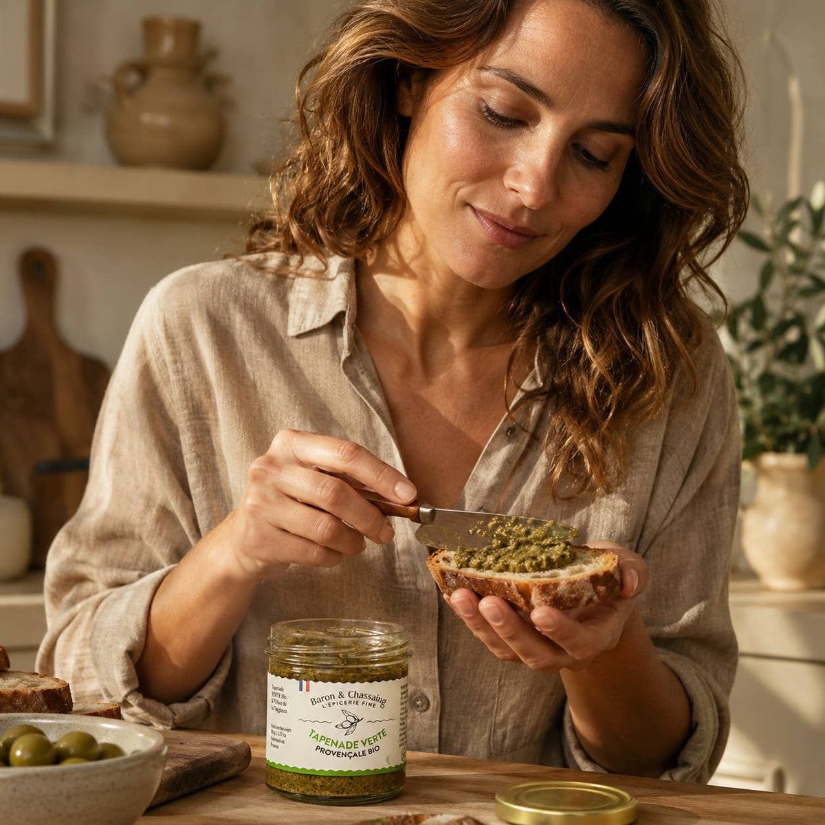 Tapenade Provençale aux Olives Vertes Bio 95g