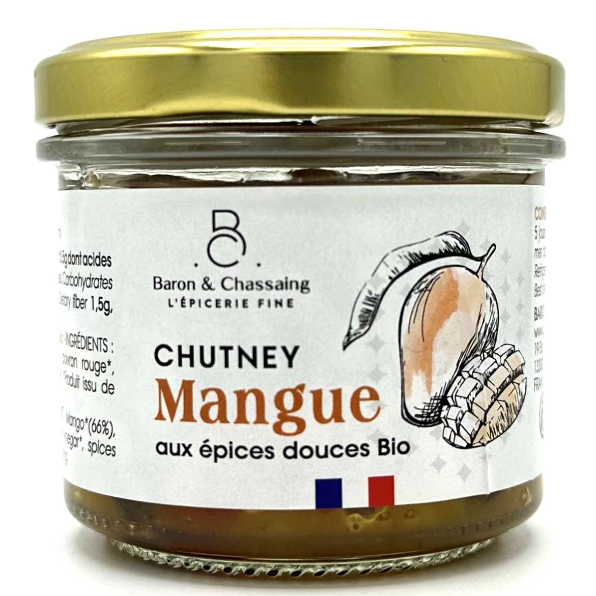 Chutney de Mangue Bio aux Épices Douces 105g