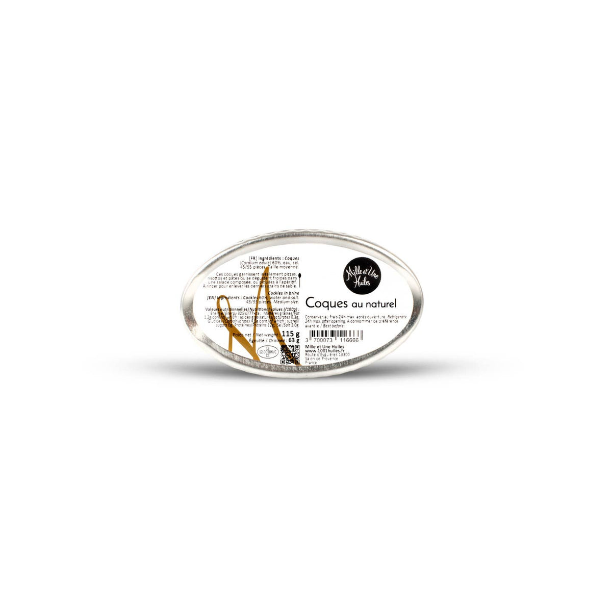 Coques au Naturel - 115 g