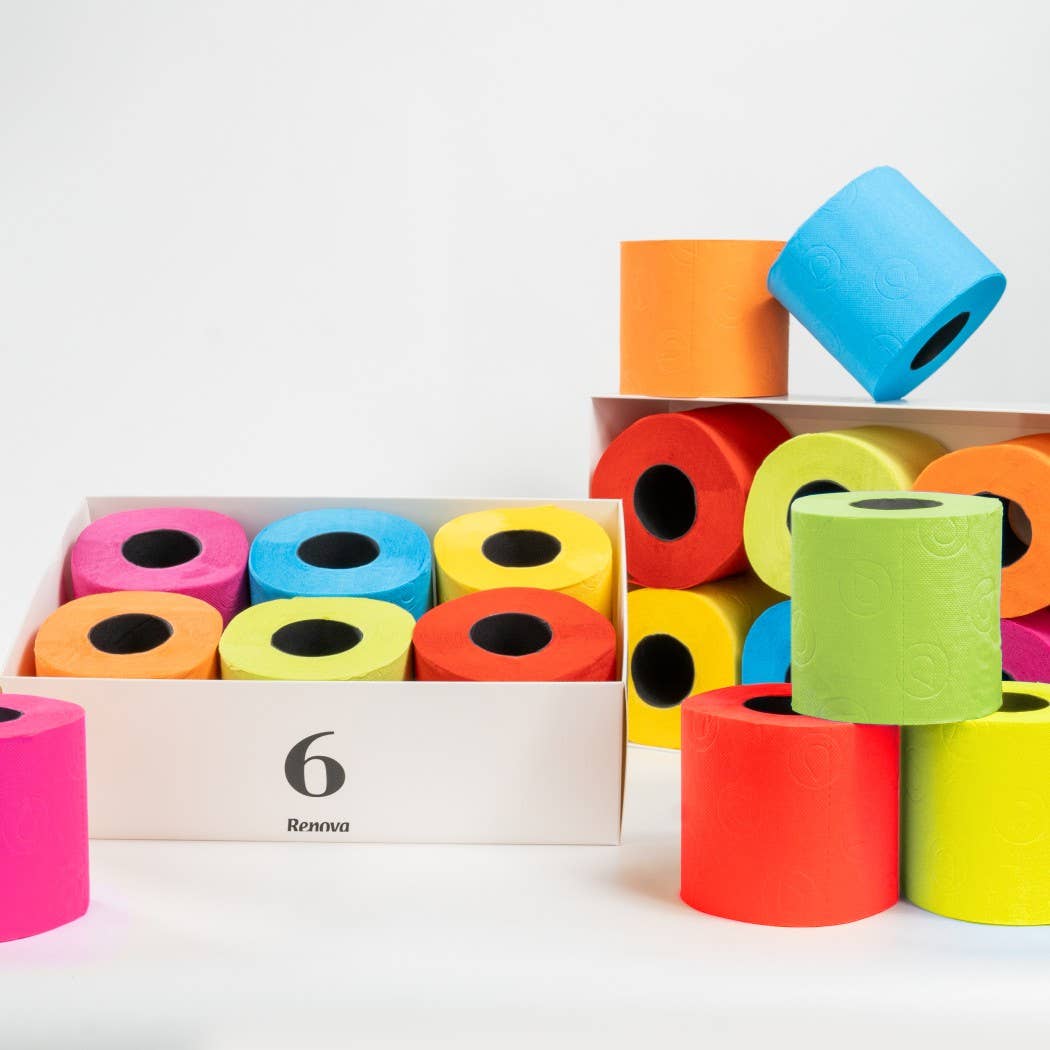 Renova Nº6 - Lot de 6 rouleaux de papier toilette coloré - image 2