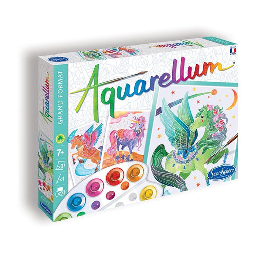 Licornes et Pégases - Aquarellum