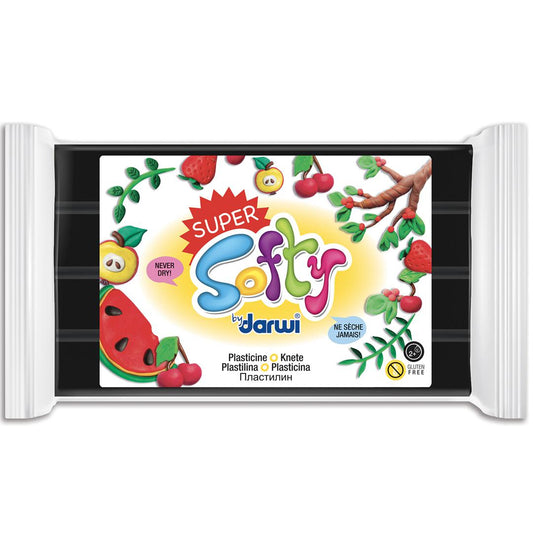 Super Softy - Pâte à modelere 350g, Noir